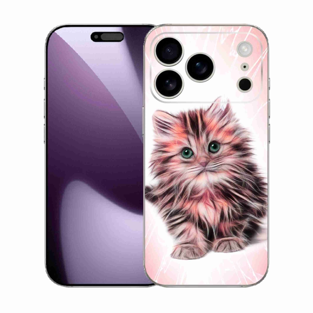 Gél borítás mmCase iPhone 17 Pro készülékhez - aranyos cica
