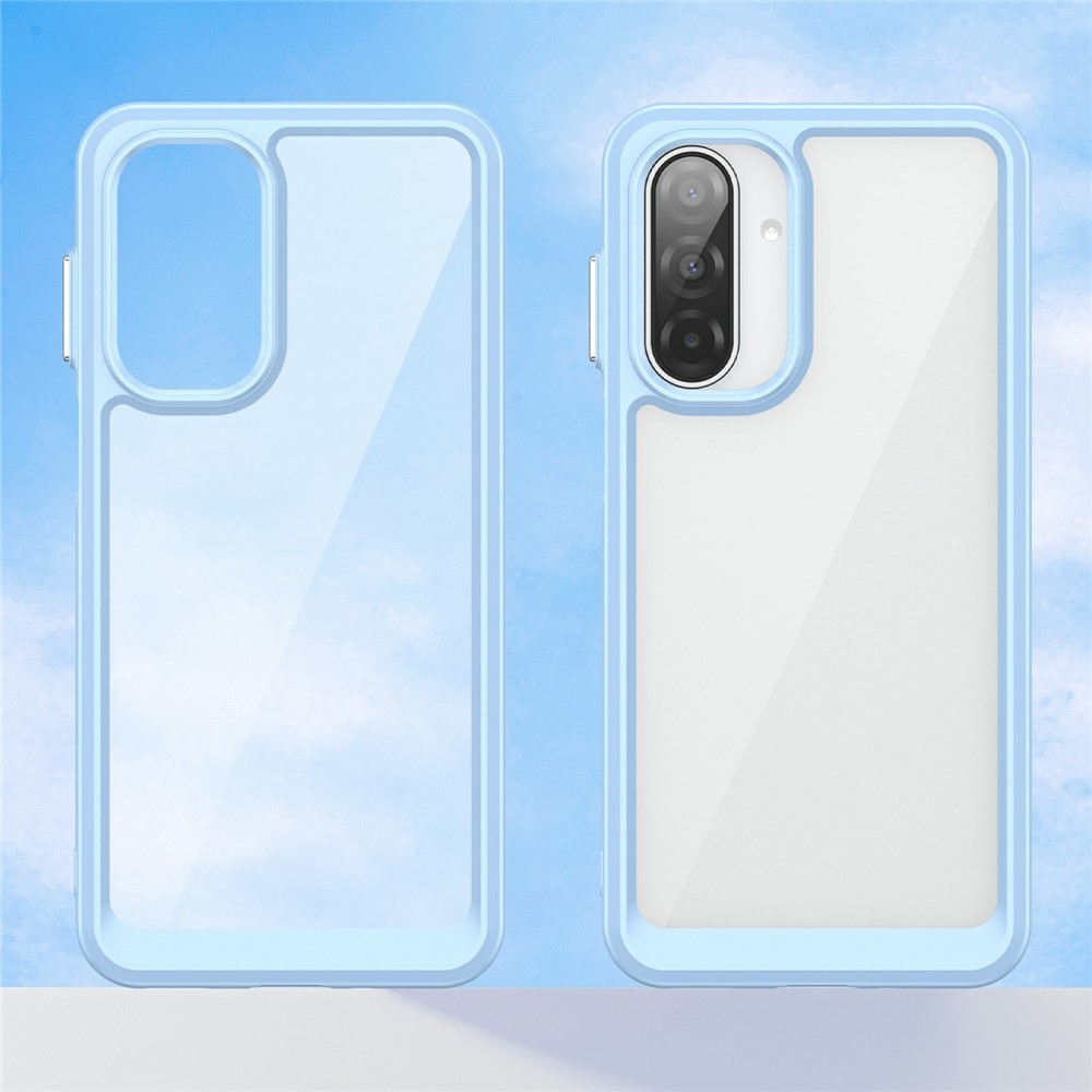 Gél tok kemény hátlappal Samsung Galaxy A17 4G/5G készülékhez - kék