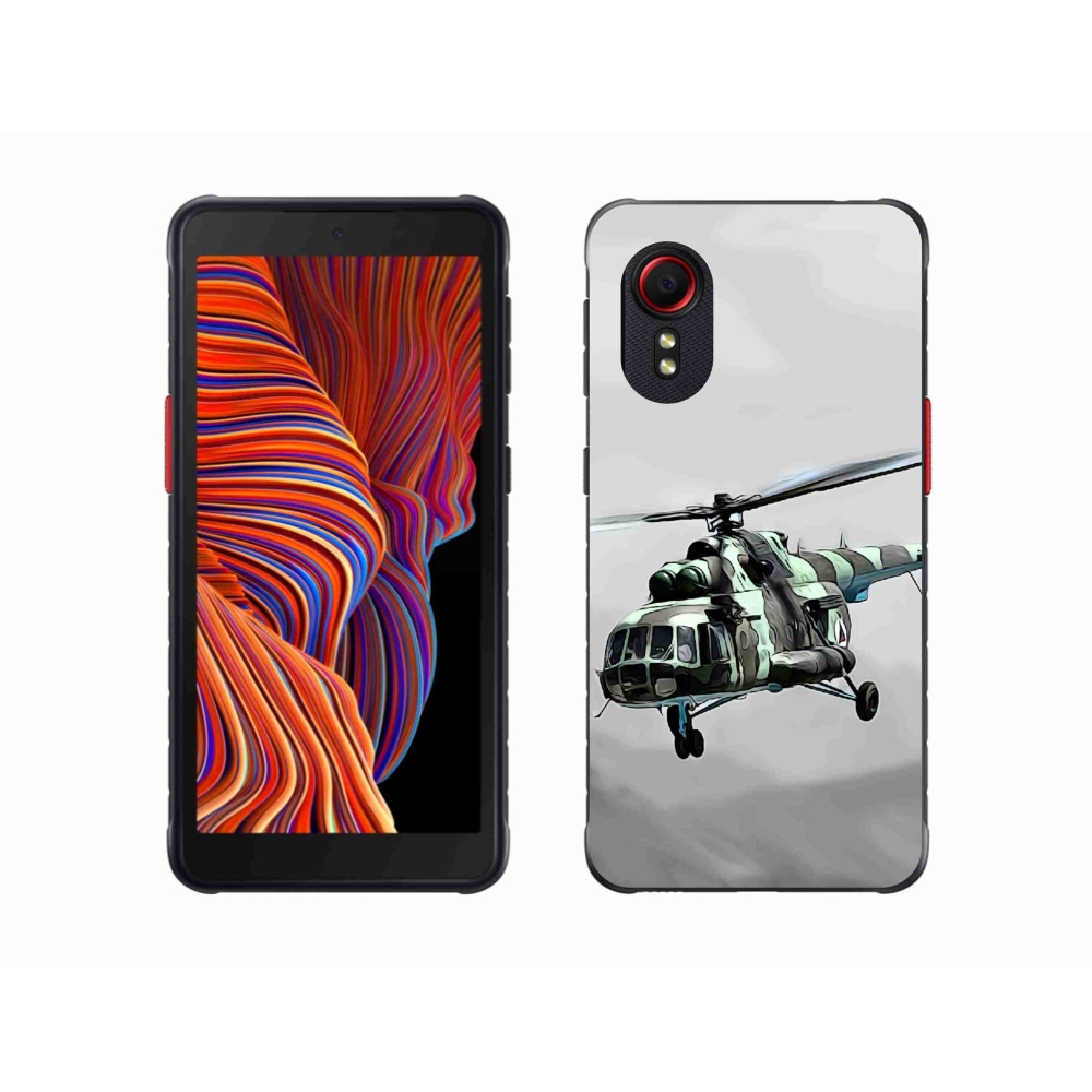 Gél borító mmCase Samsung Galaxy Xcover 5 - katonai helikopterhez