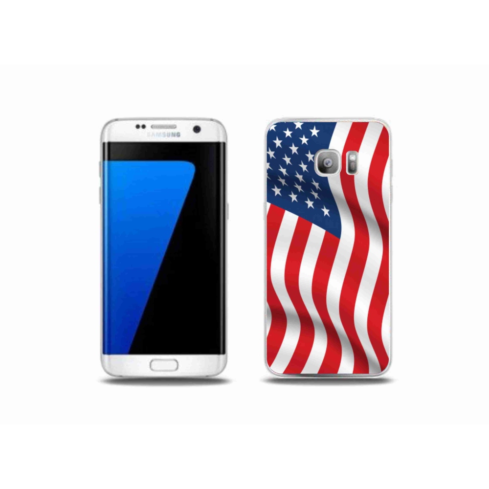 Gél borítás mmCase Samsung Galaxy S7 Edge - amerikai zászlóhoz