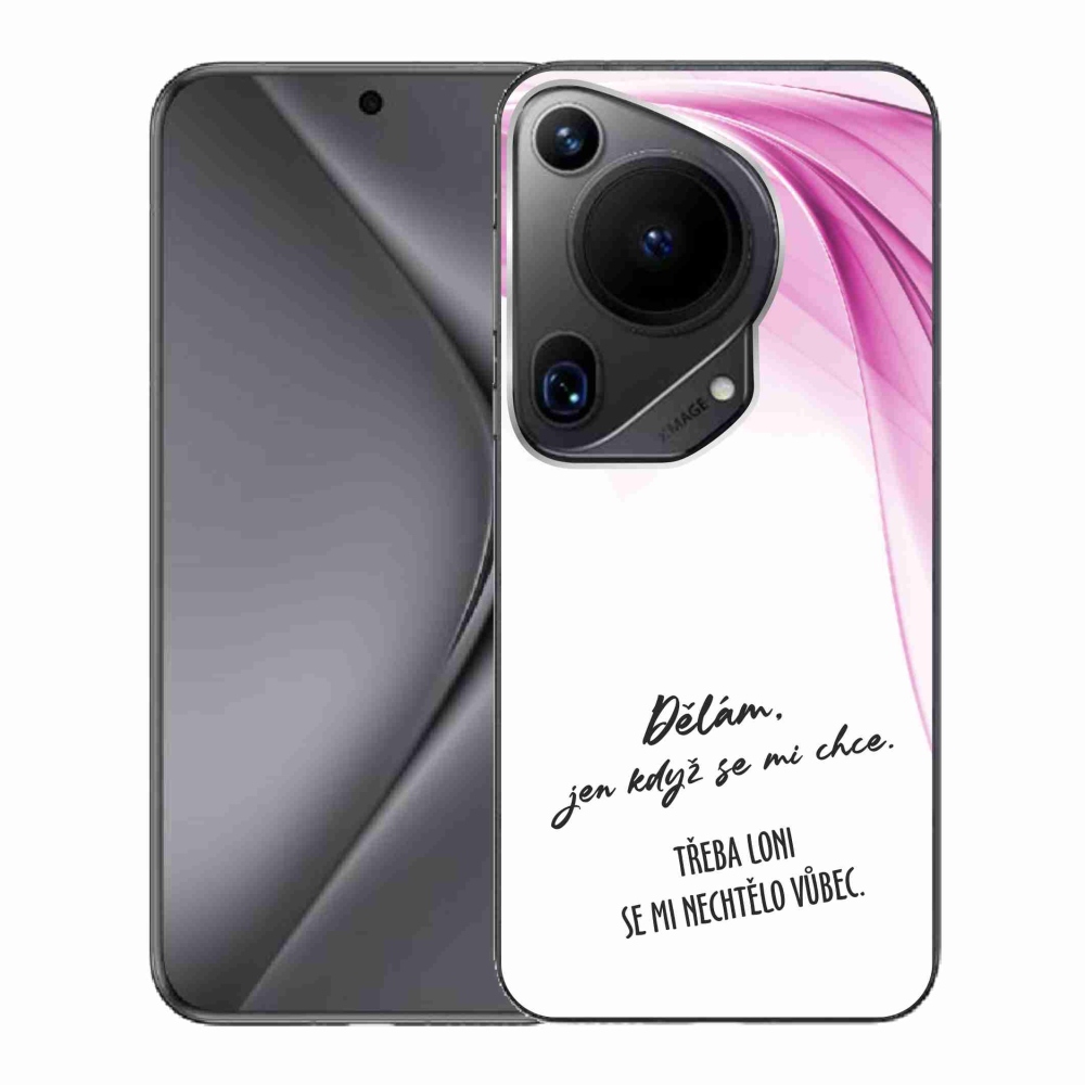 Gél borító mmCase a Huawei Pura 70 Ultra készülékhez - vicces szöveg 12 fehér háttér