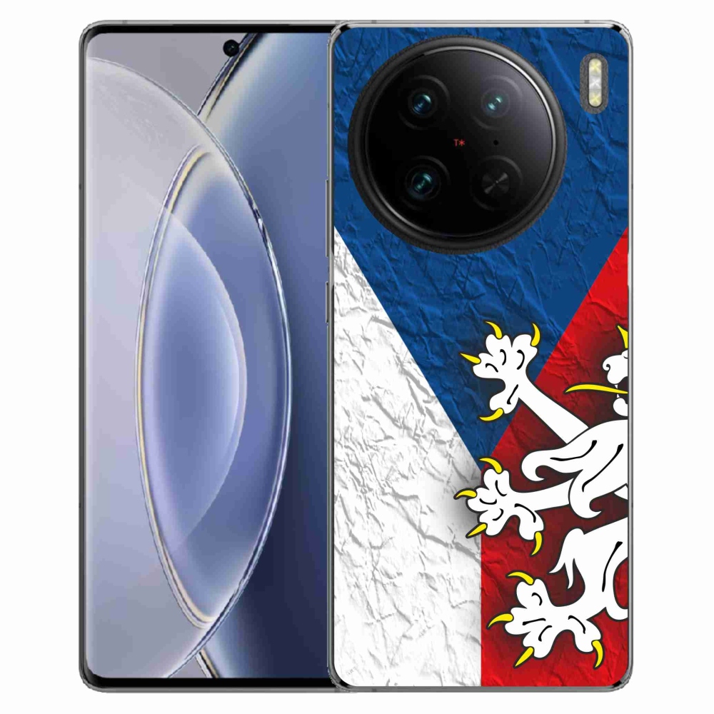 Gél borítás mmCase a Vivo X90 Pro számára - cseh zászló 1