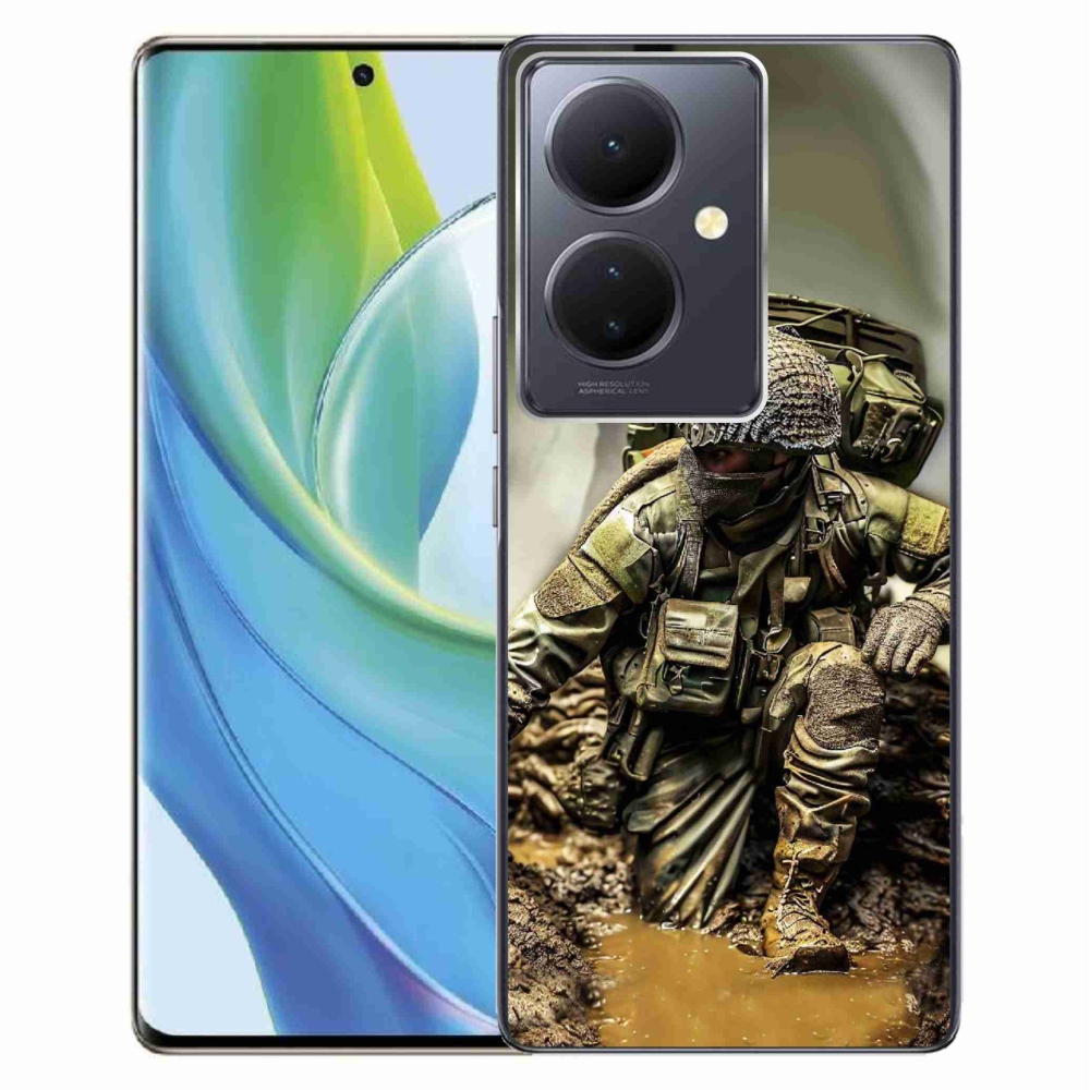 Gél borítás mmCase a Vivo V29 Lite 5G-n - katona