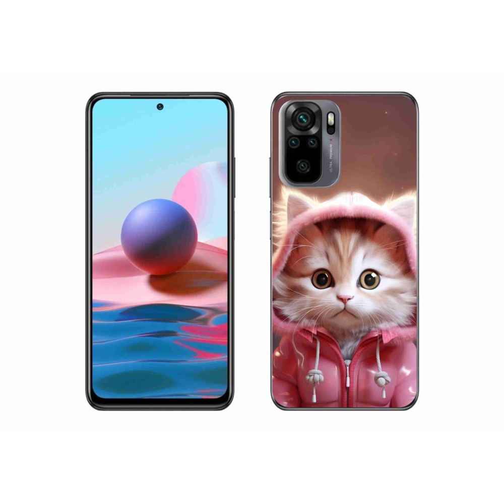 Gél borítás mmCase a Xiaomi Redmi Note 10 4G-hez - aranyos cica 3