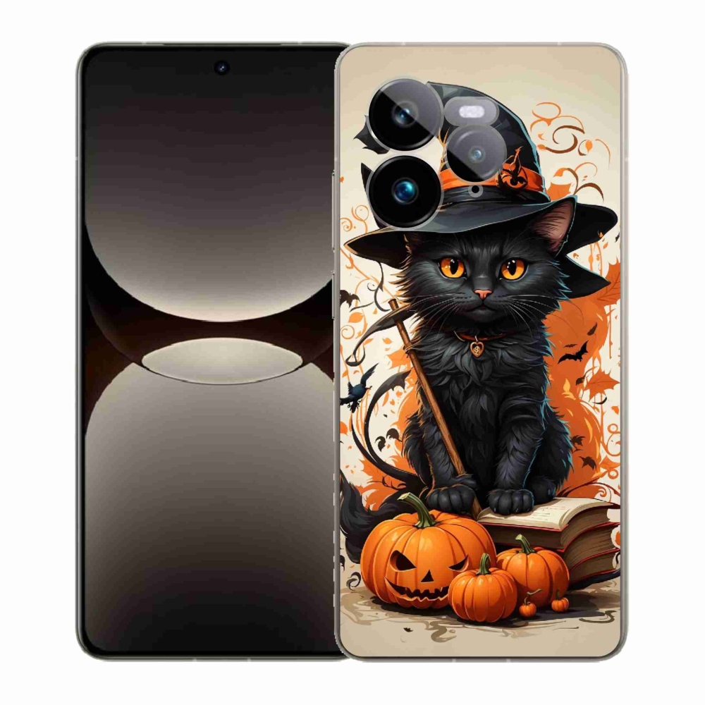 Gél borítás mmCase a Realme GT 7 Pro 5G számára - macska varázsló