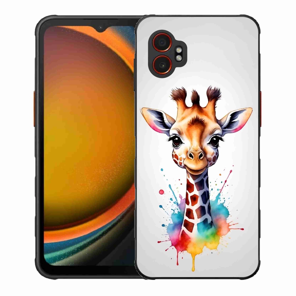 Zselés borítás mmCase Samsung Galaxy Xcover 7 Pro - zsiráf 1