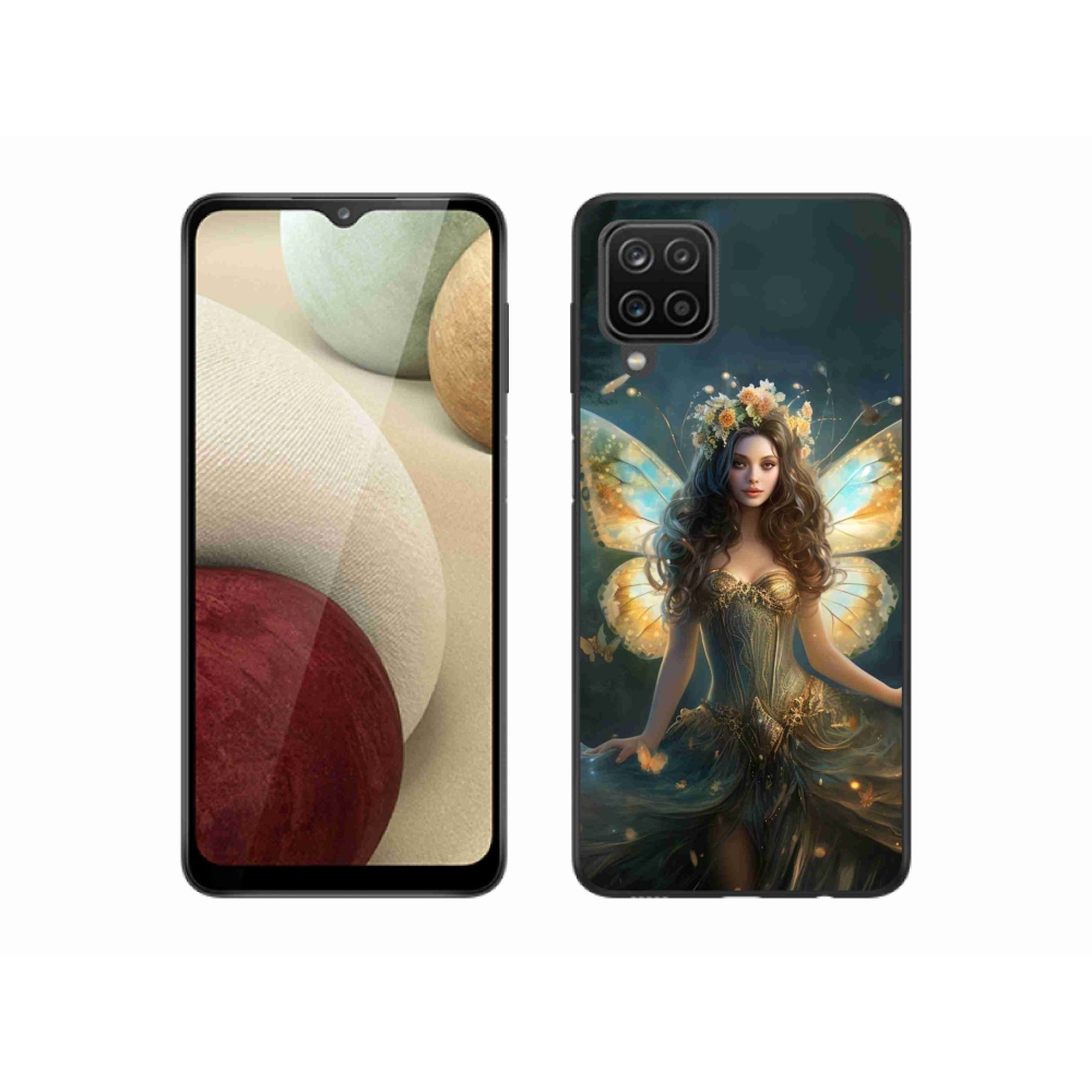 Gél borító mmCase Samsung Galaxy M12 - pillangó nőhöz