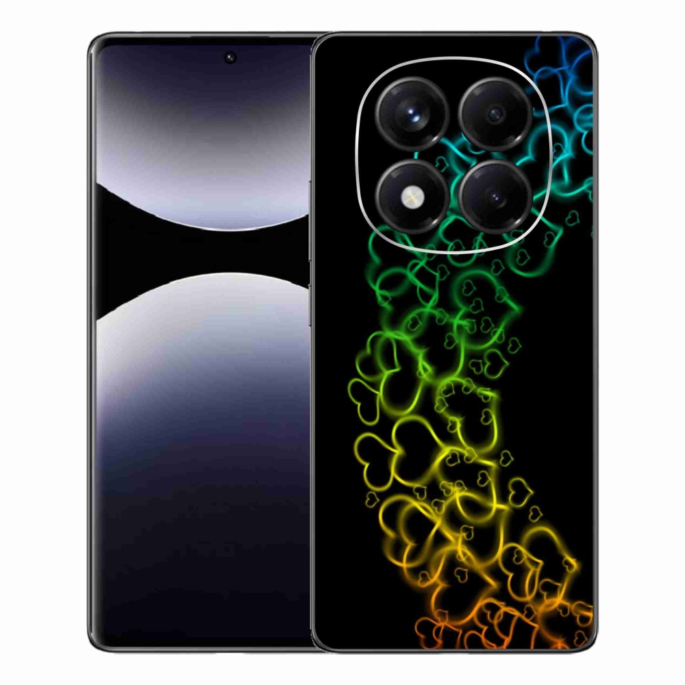 Gél borítás mmCase a Xiaomi Redmi Note 14 Pro számára - színes szívek