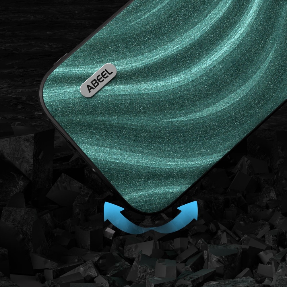 ABEEL tejes gél tok fix hátlappal iPhone 15 Plus készülékhez - zöld