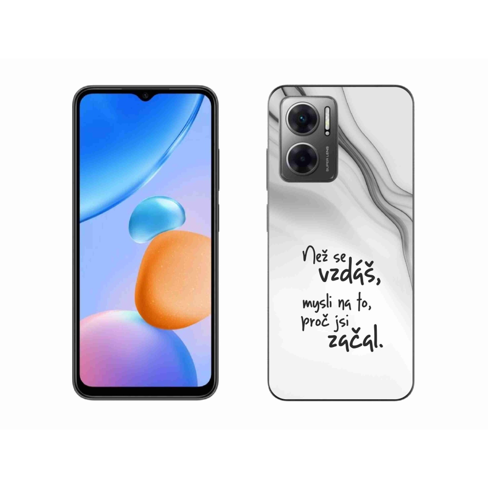 Gél borító mmCase a Xiaomi Redmi 10 5G - idézet 2 fehér háttérrel