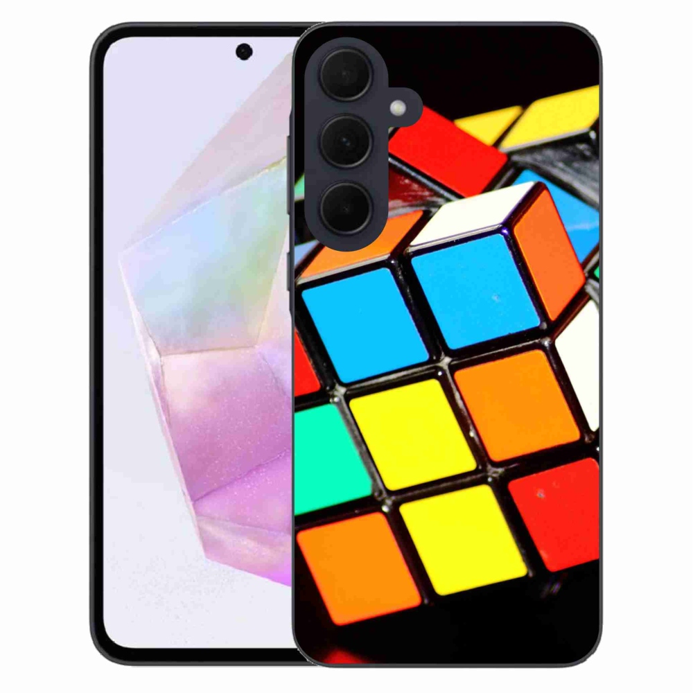 Gél tok mmCase Samsung Galaxy A35 5G - Rubik-kocka Samsung Galaxy A35 5G-hez