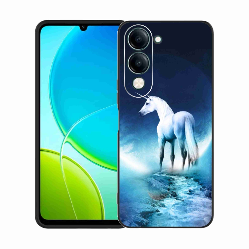 Gél védőburkolat mmCase a Vivo Y29s 5G-hez - fehér egyszarvú