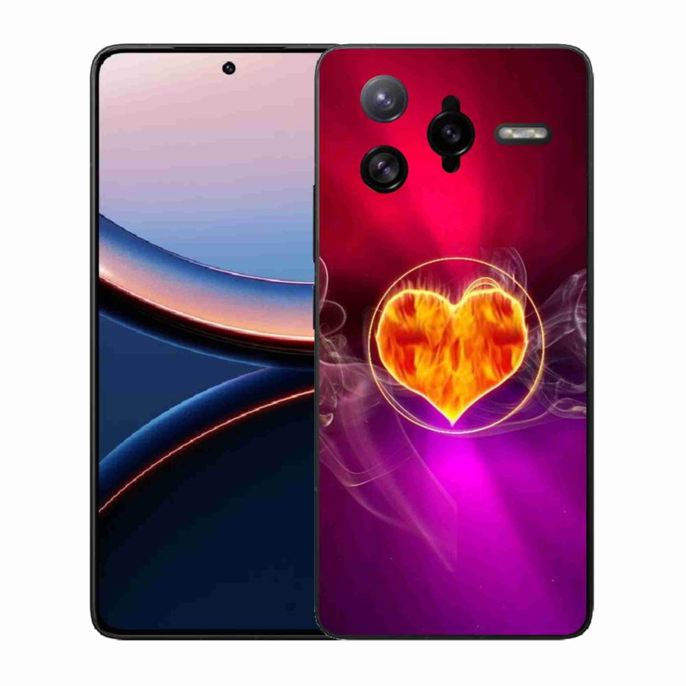 Gél borítás mmCase a Xiaomi Poco F7 Ultra számára - tüzes szív