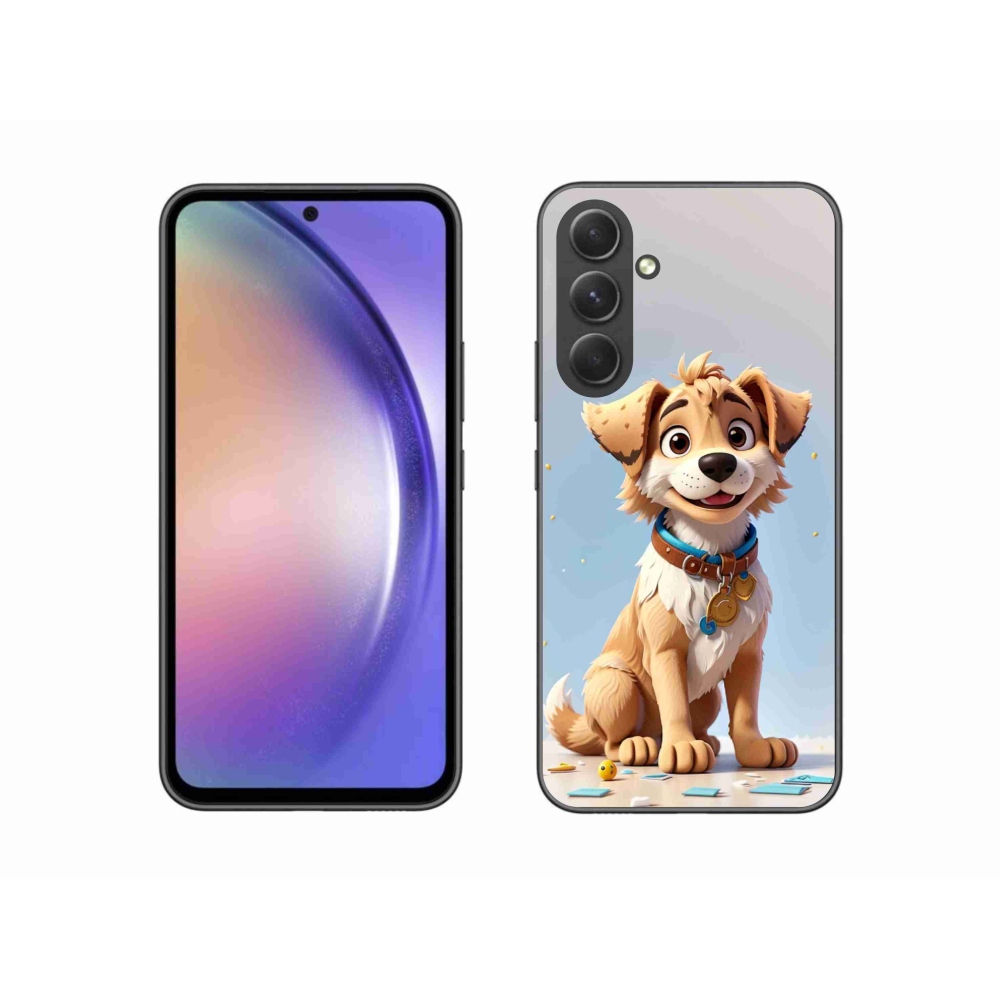 Zselés borítás mmCase Samsung Galaxy A54 5G - rajzfilm kiskutya számára