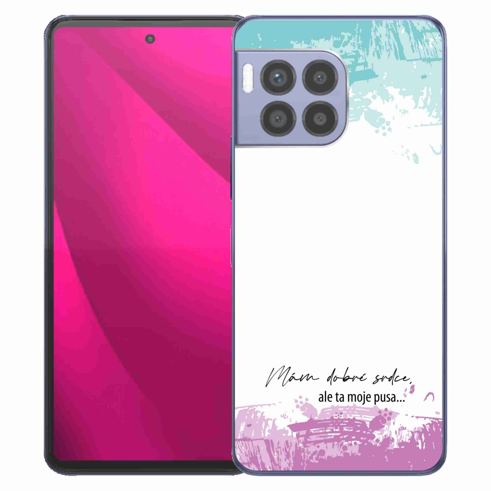 Gél borító mmCase a T-Mobile T Phone 2 Pro készülékhez - vicces szöveg 3 fehér háttér