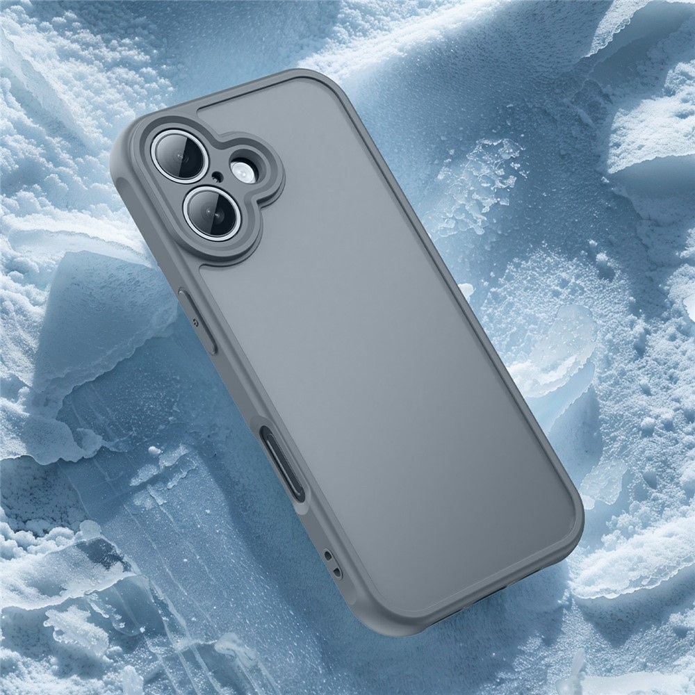 Gél tok fix hátlappal iPhone 17 készülékhez - zöld