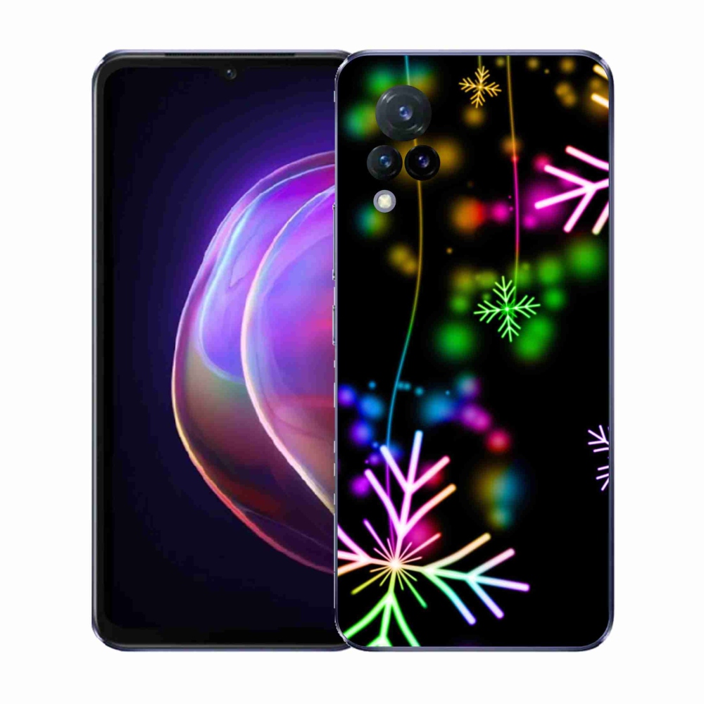 Gél borítás mmCase a Vivo V21 4G/5G készülékhez - színes pelyhekkel