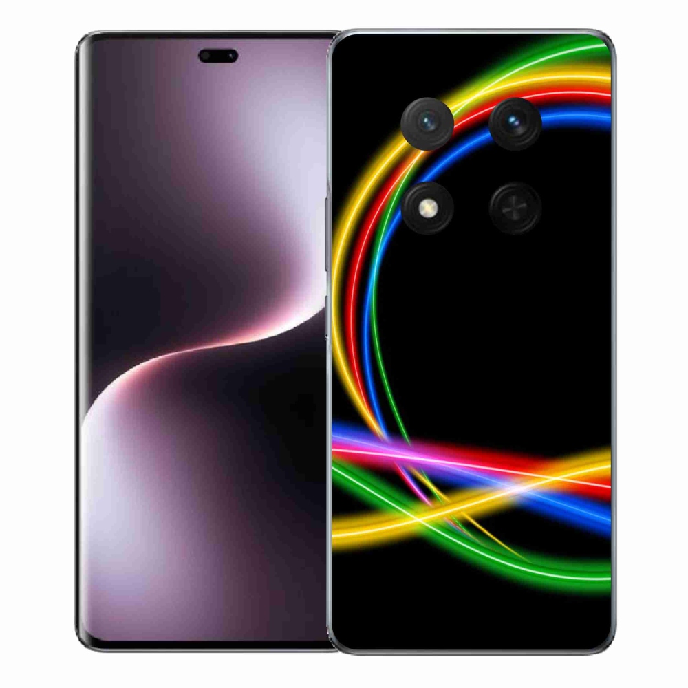 Zselés borítás mmCase a Honor Magic 7 Lite 5G számára - neon körök