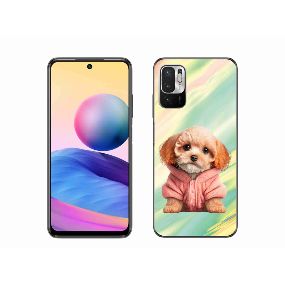 Gél borítás mmCase a Xiaomi Poco M3 Pro/5G számára - pulóveres kiskutya