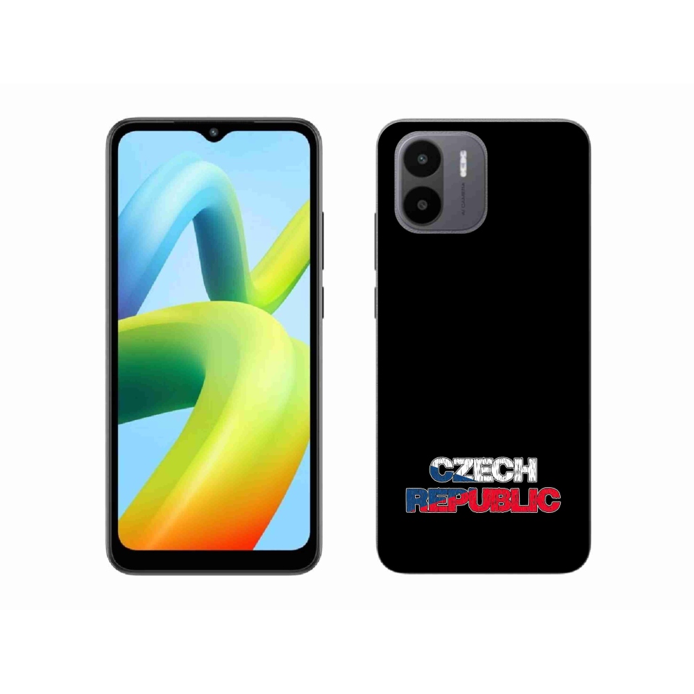 Gél borító mmCase a Xiaomi Redmi A1 - Csehország fekete háttérrel