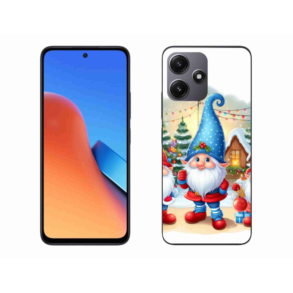 Gél borítás mmCase a Xiaomi Redmi 12 5G számára - karácsonyi manók