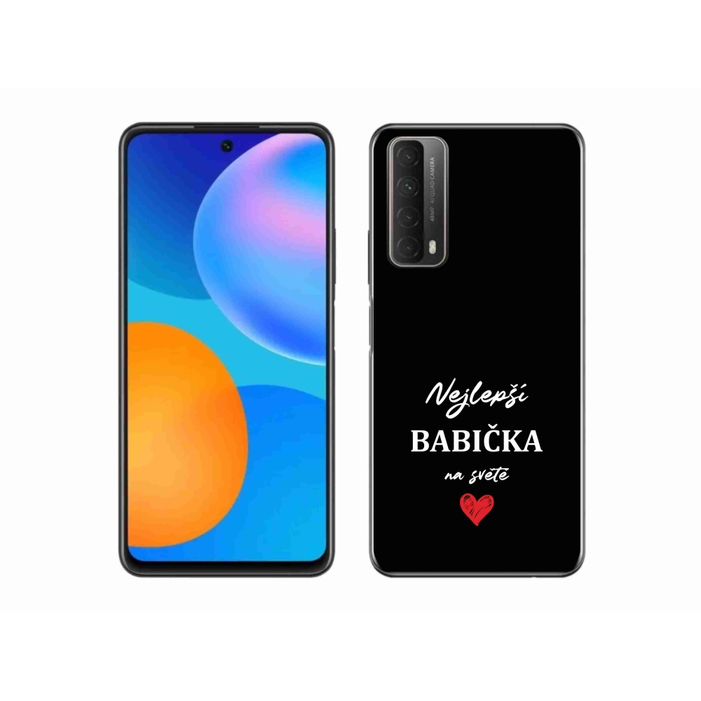 Gél borító mmCase a Huawei P Smart (2021) - Best Grandma 1 fekete háttérrel