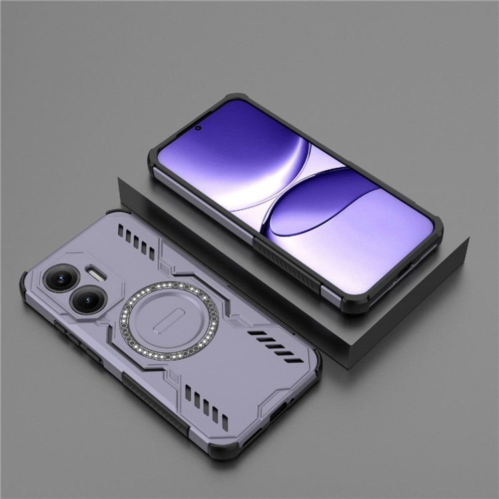 Üreges tartós burkolat MagSafe-rel a Xiaomi Poco F7 5G-n - lila