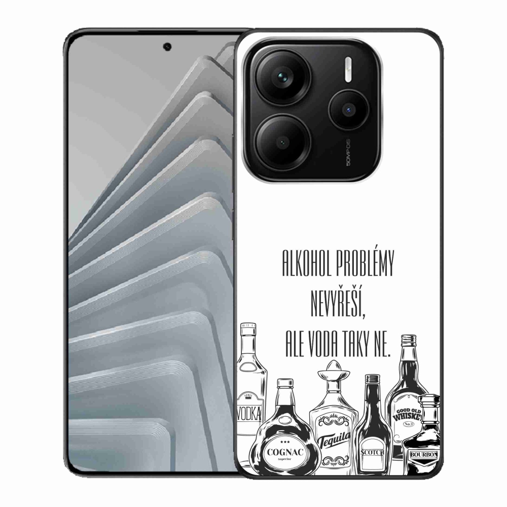 Gél borító mmCase a Xiaomi Redmi Note 14 5G számára - vicces szöveg fehér háttérrel