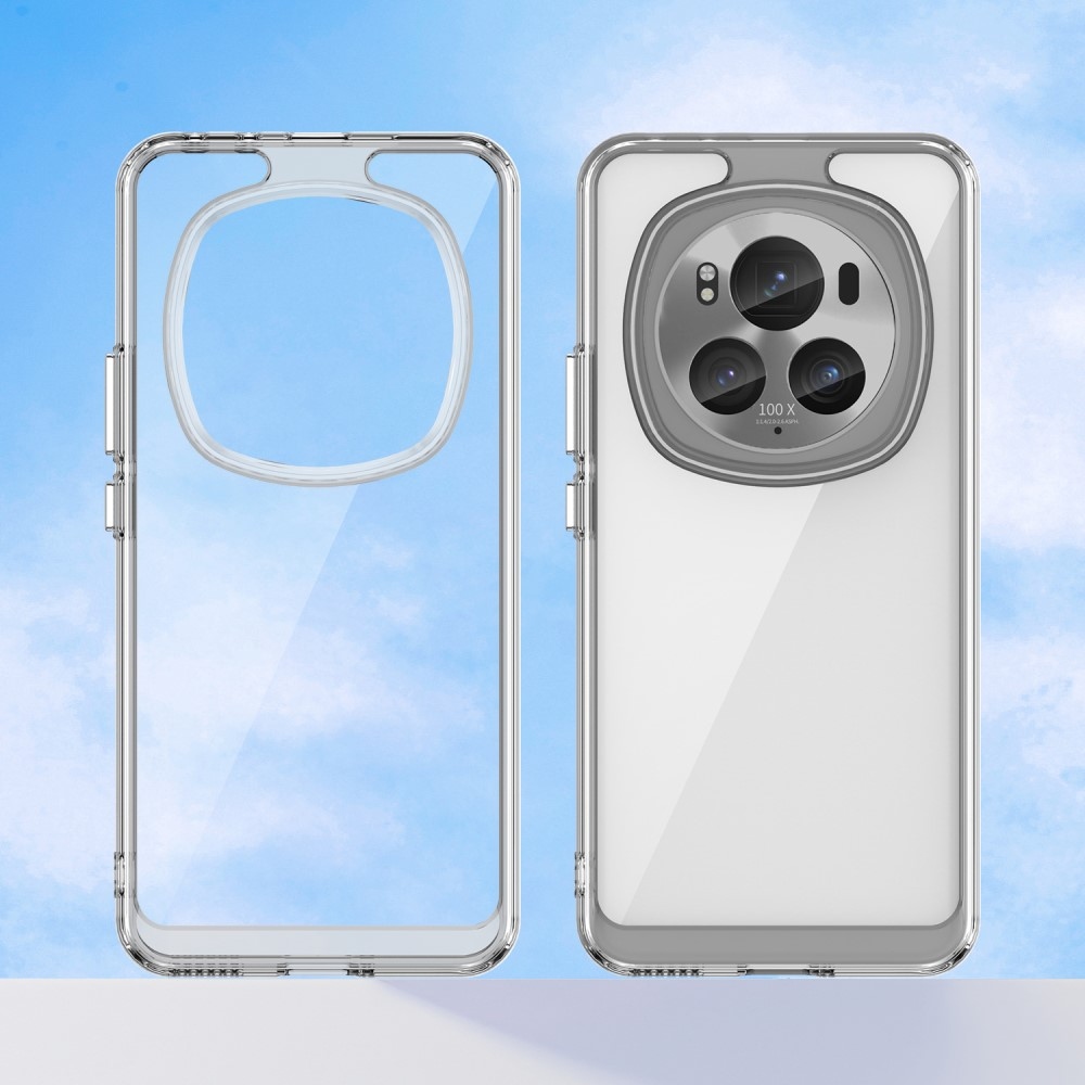 Gél tok kemény hátlappal a Honor Magic 6 Pro 5G számára - átlátszó