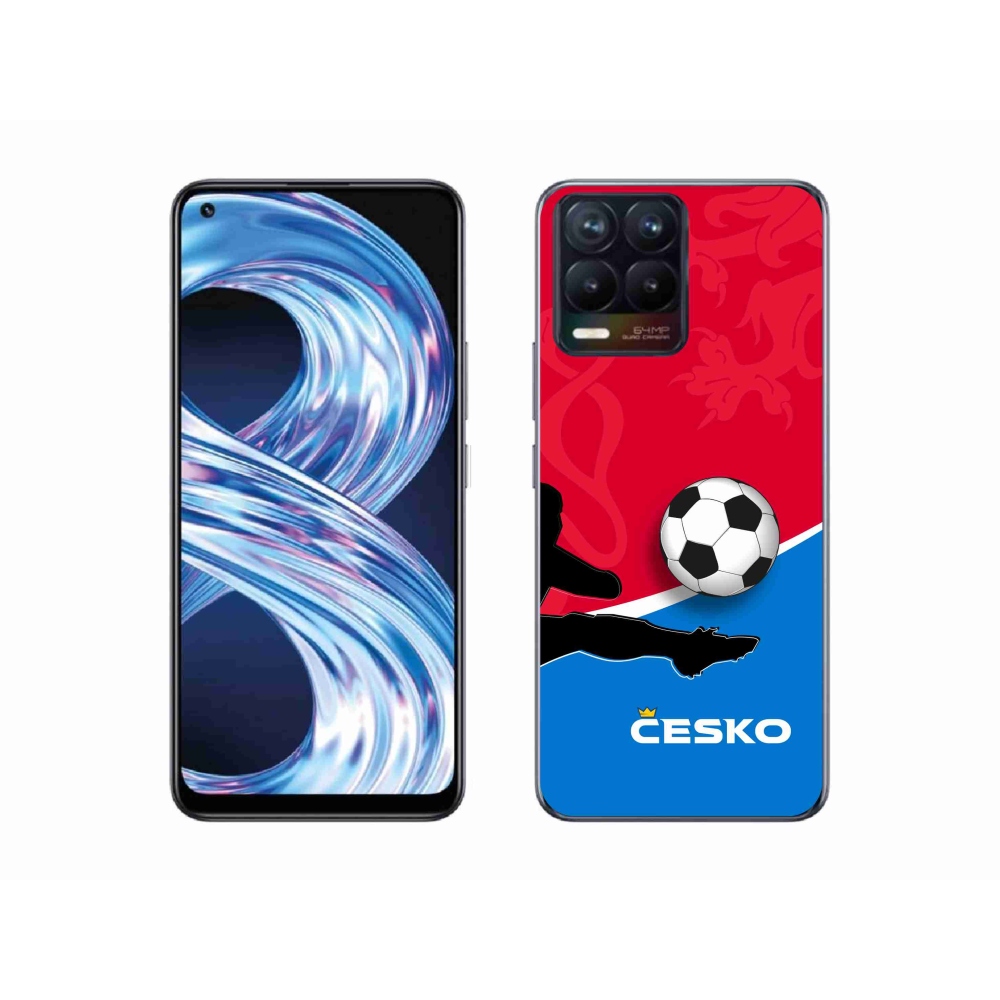 Gél borítás mmCase a Realme 8 4G-hez - futball Csehország 2