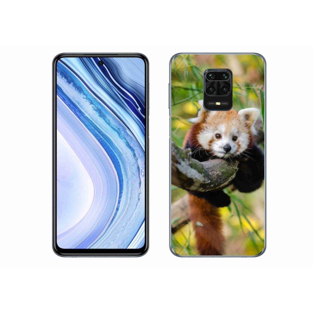 Gél borítás mmCase a Xiaomi Redmi Note 9 Pro készülékhez - panda piros