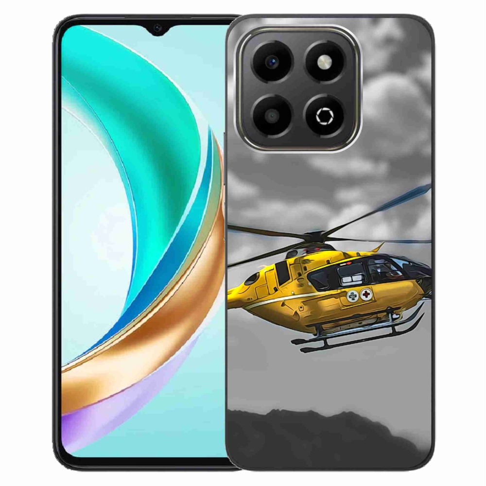 Zselés borítás mmCase Honor X6b - sárga helikopterhez