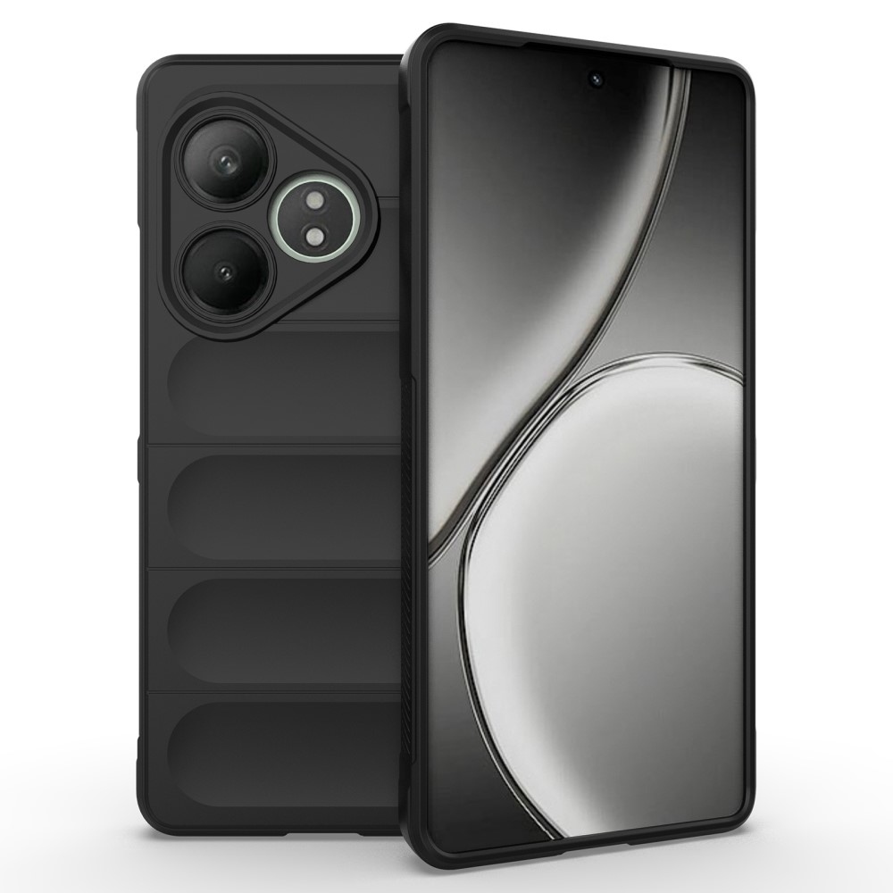 Rugg tartós zselés tok a Realme GT 6 5G/ GT 6T 5G számára - fekete