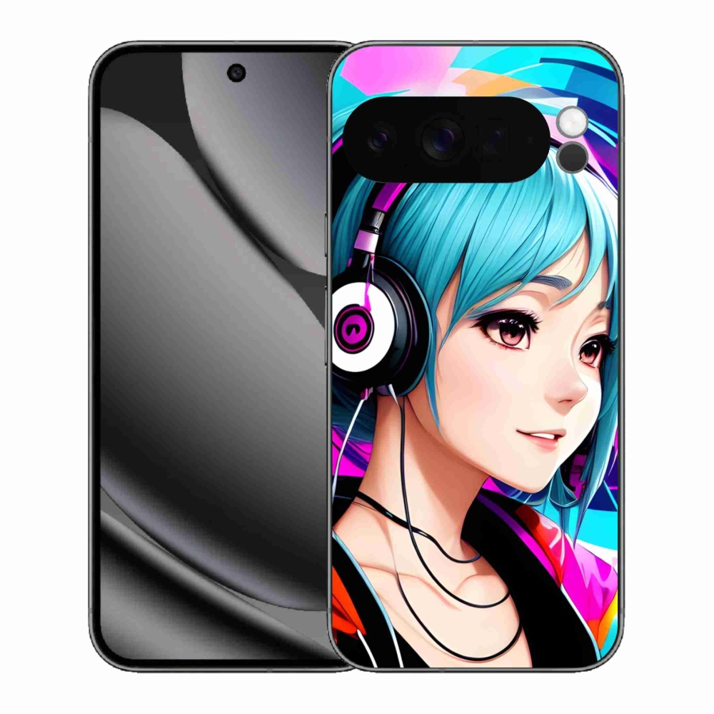 Gél borítás mmCase a Google Pixel 10 Pro XL-hez - lány fejhallgatóval