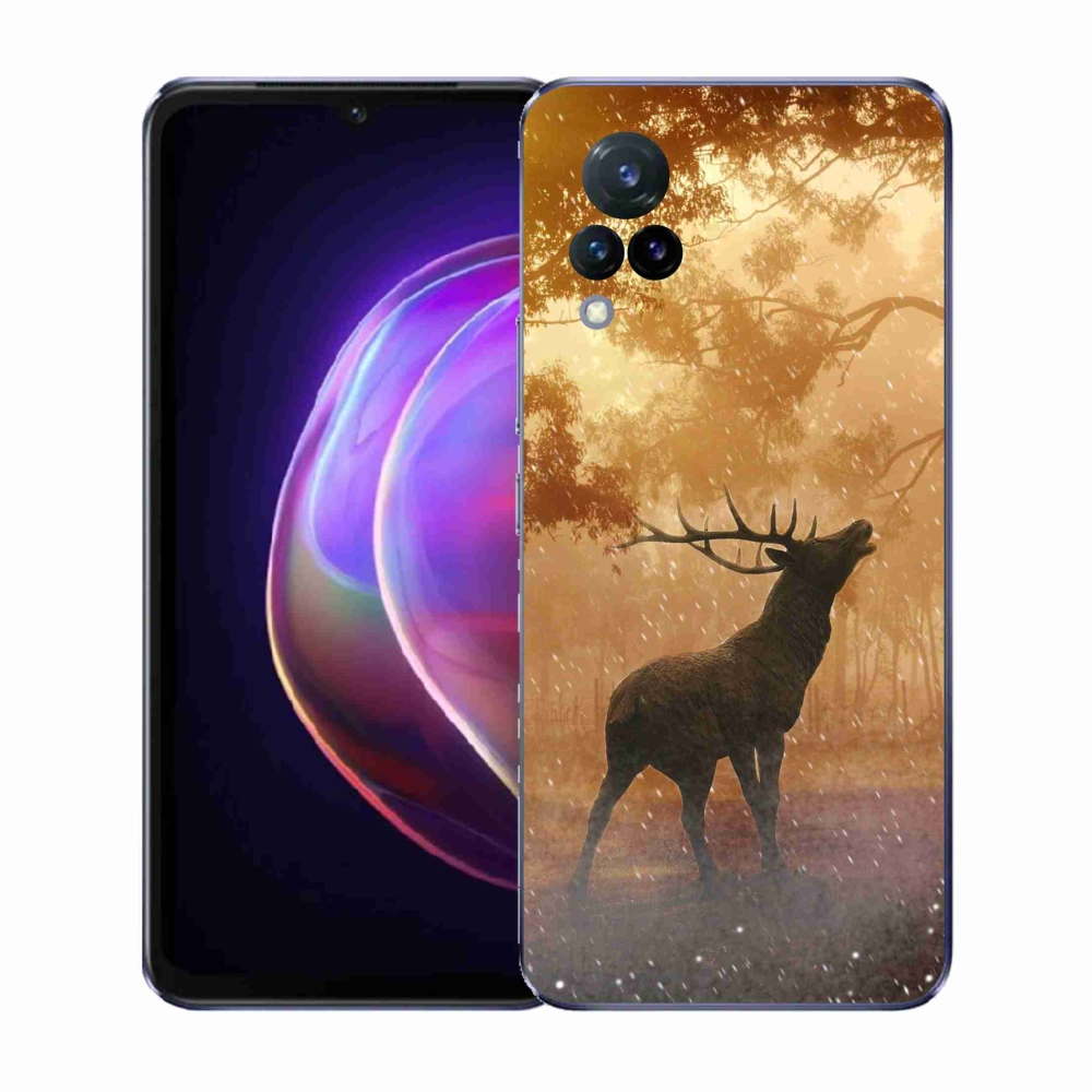 Zselés borítás mmCase a Vivo V21 4G/5G készülékhez - szarvas a szarvasbőgésben