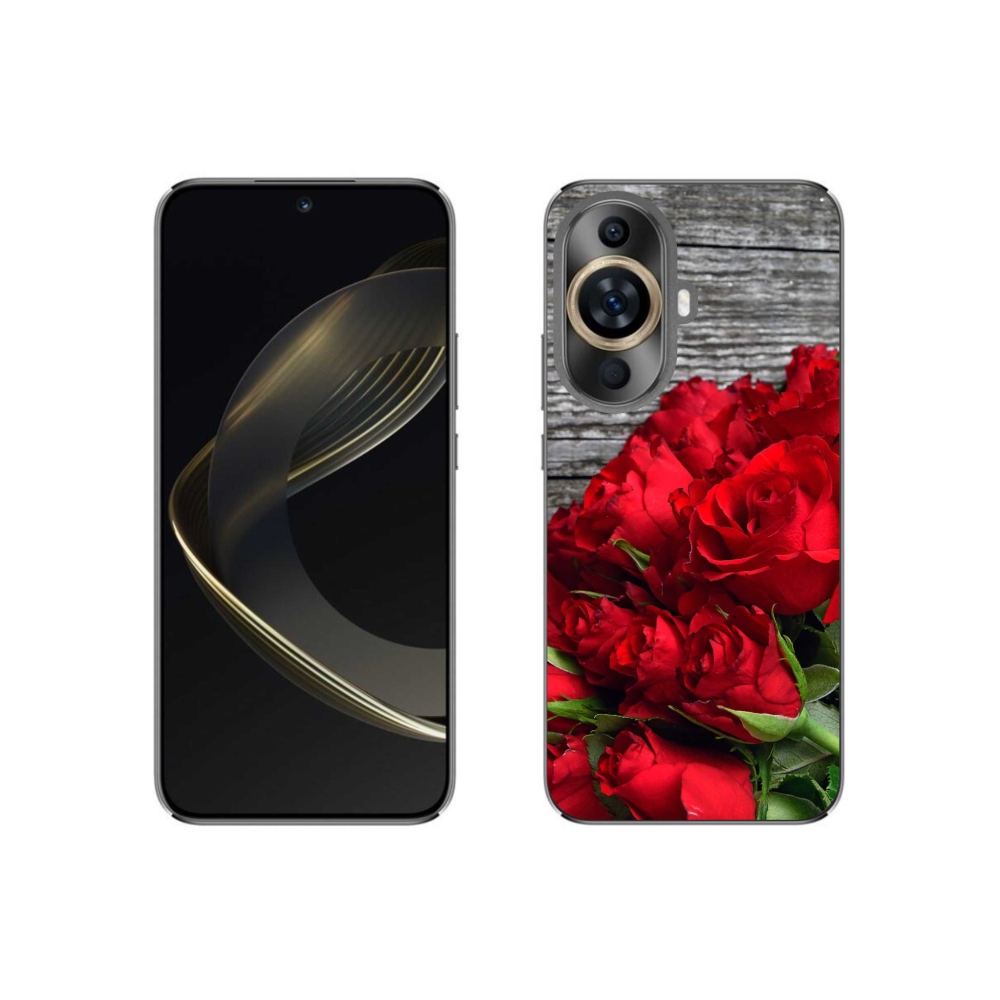 Gél borítás mmCase a Huawei Nova 11 - piros rózsa