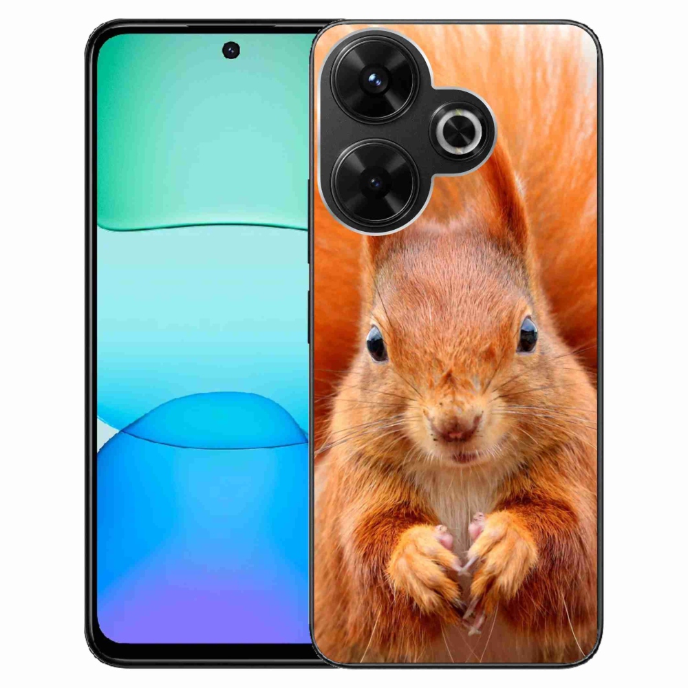 Gél borító mmCase a Xiaomi Redmi 13 4G/Poco M6 4G - mókushoz