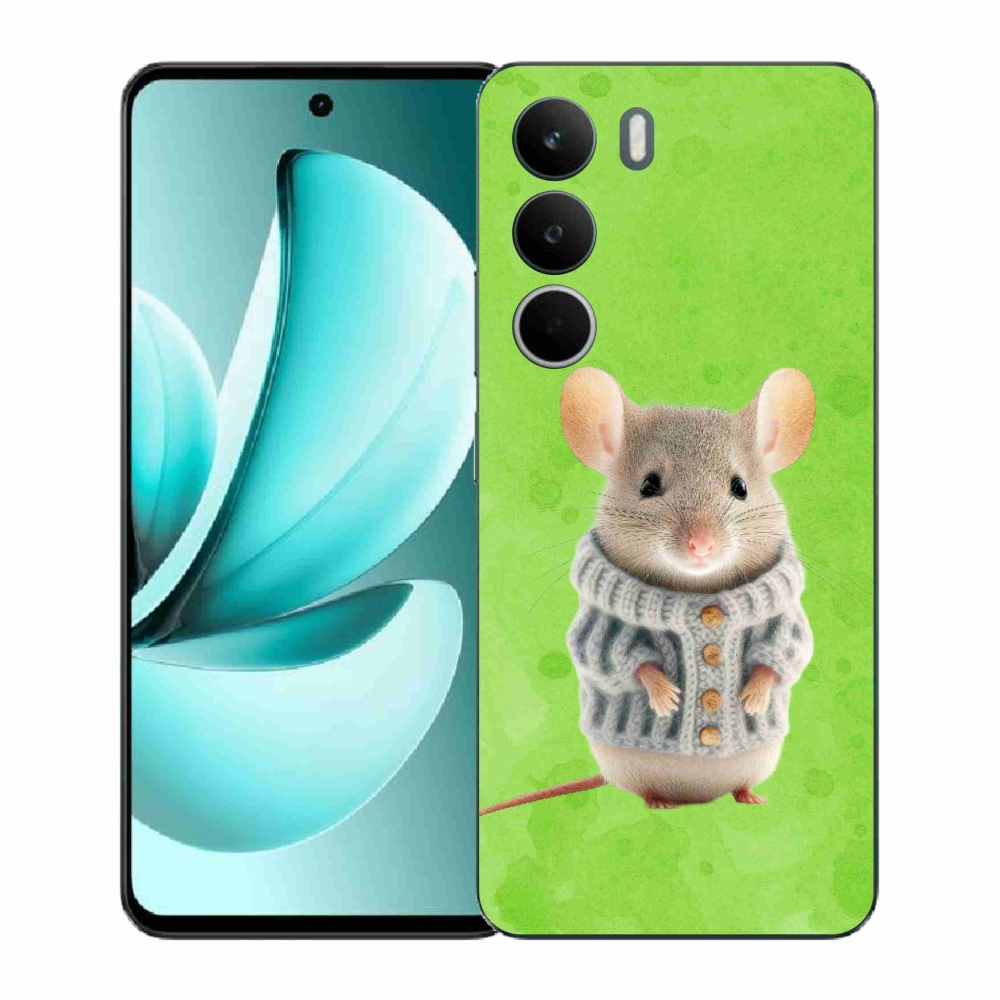 Gél borítás mmCase a Realme C71 készülékhez - egér pulóverben