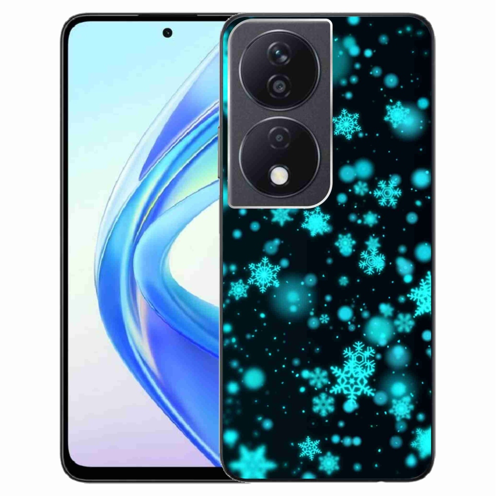 Zselés borítás mmCase a Honor X7b/Honor 90 Smart készülékhez - hópelyhek 1