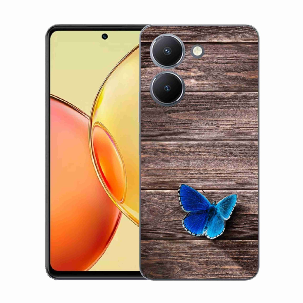 Gél védőhuzat mmCase a Vivo Y36-hoz - kék pillangó 1