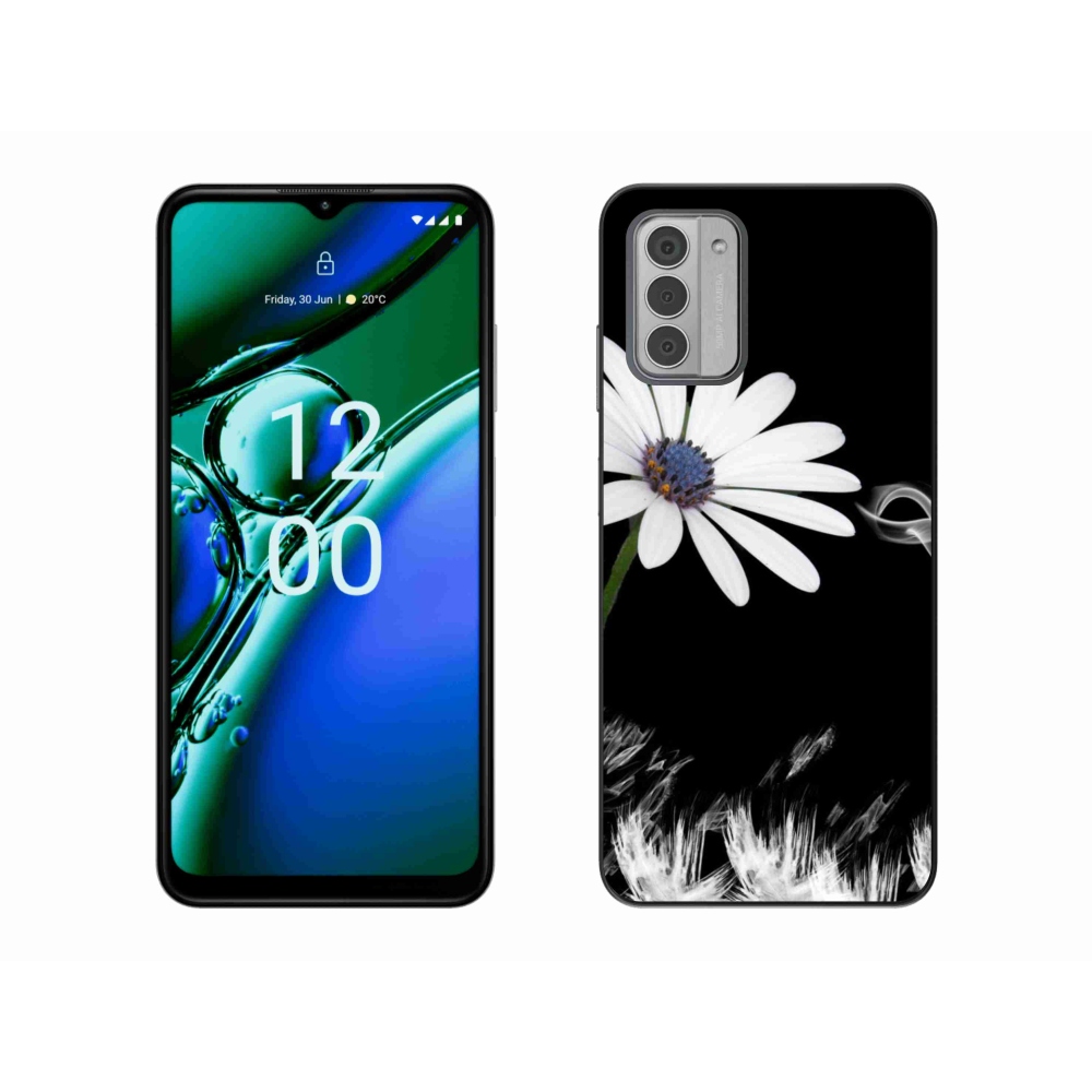 Zselés tok mmCase a Nokia G42 készülékhez - fehér virág