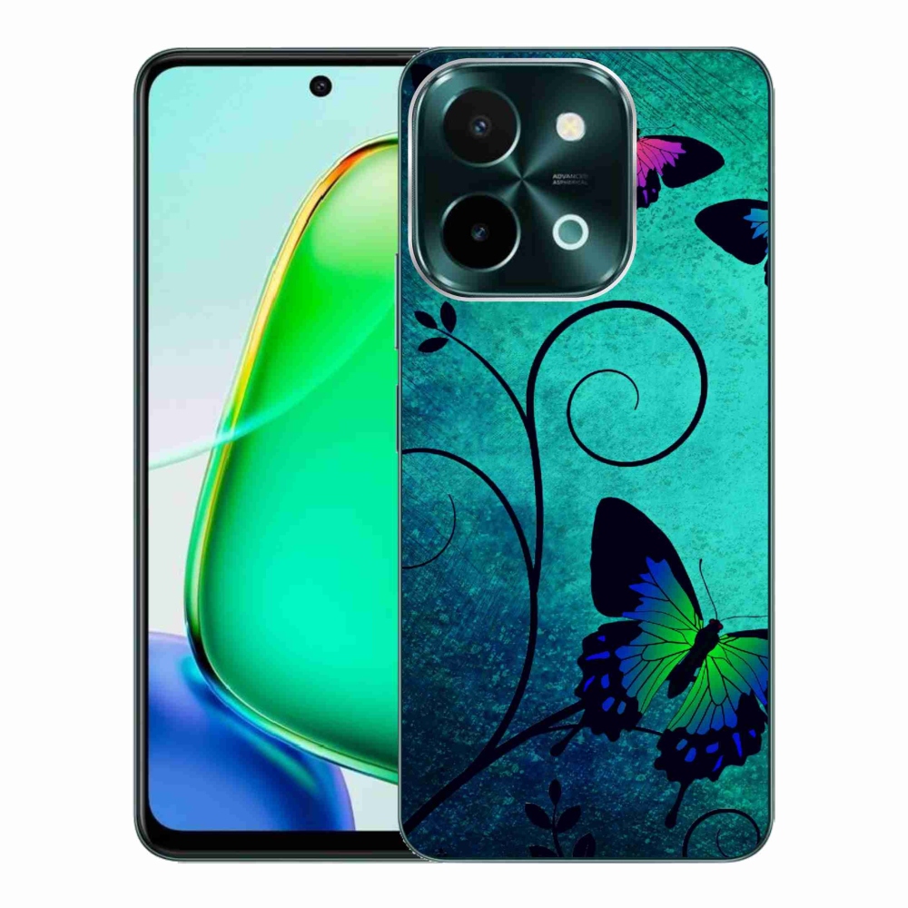 Gél borító mmCase a Vivo Y28-hoz - színes pillangók