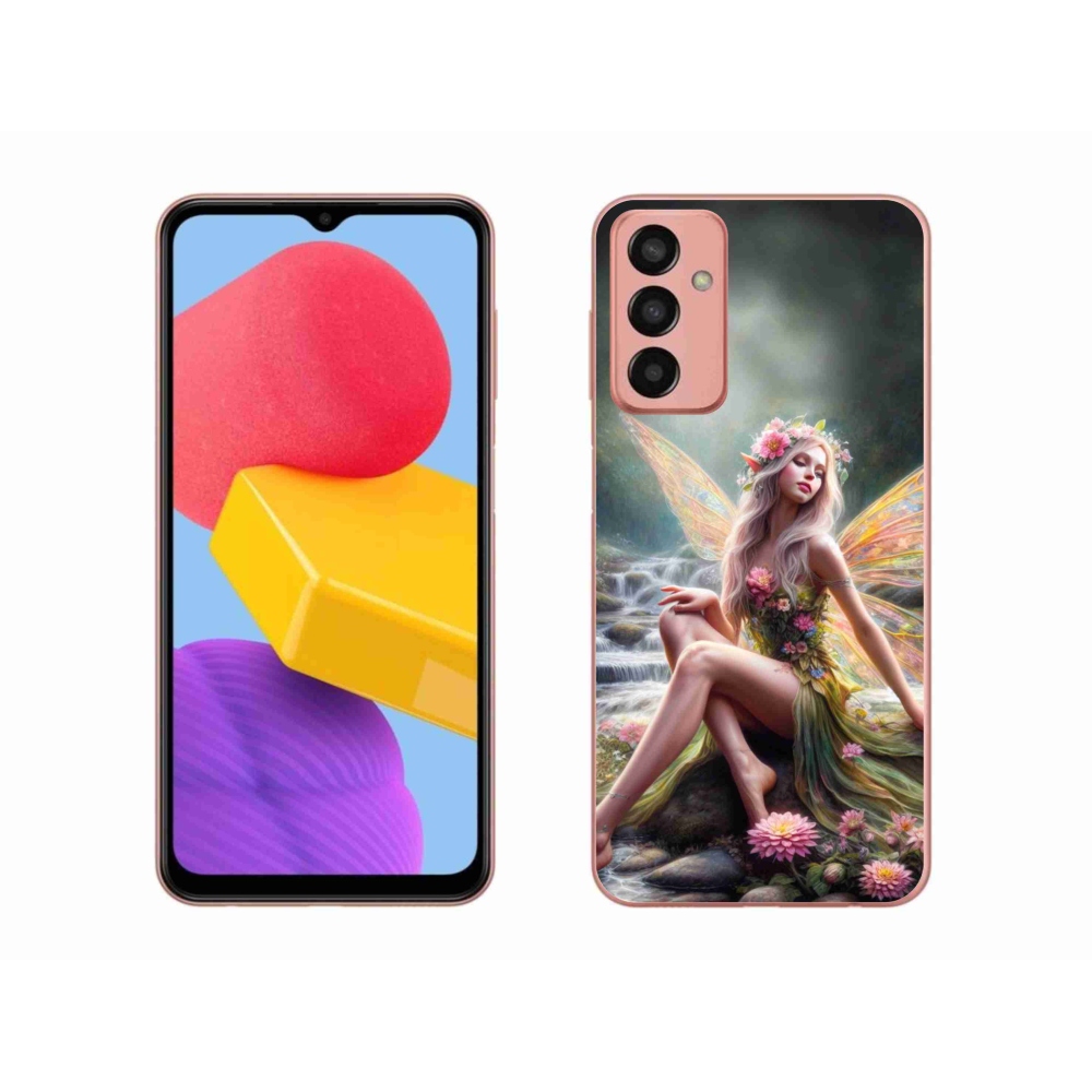 Gél borítás mmCase Samsung Galaxy M13 - pillangó nő 1