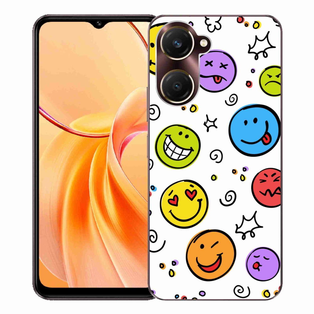 Gél borító mmCase a Vivo Y28s 5G készülékhez - smiley-k