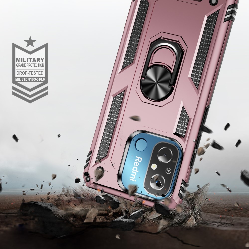 Gyűrűálló borítás Xiaomi Redmi 12C-hez - rózsaarany