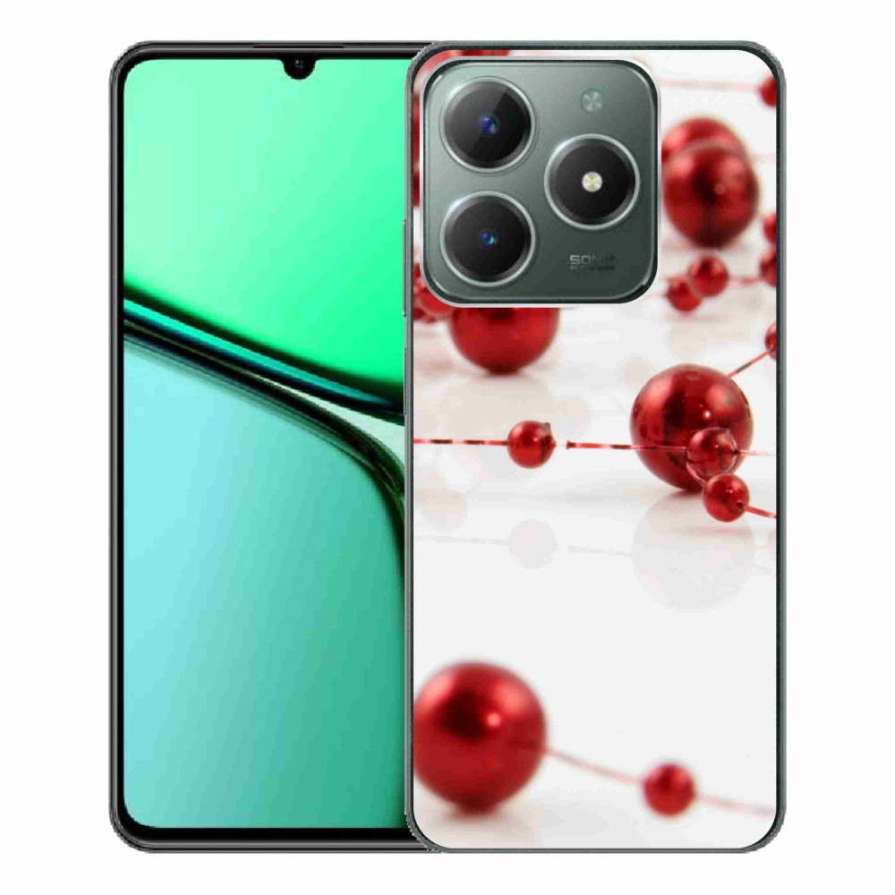 Gél borító mmCase a Realme C61 készülékhez - karácsonyi lánc