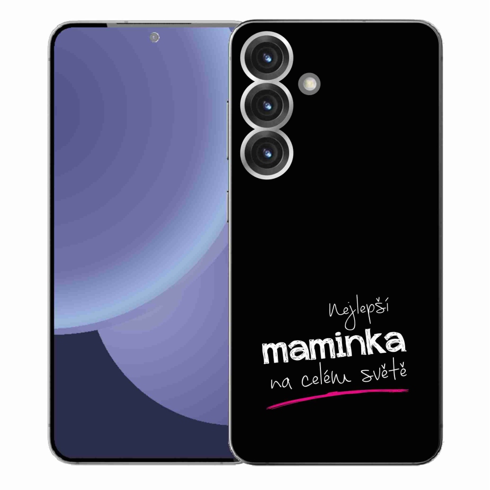 Gél borító mmCase Samsung Galaxy S25+ - legjobb anya 4 fekete háttérrel