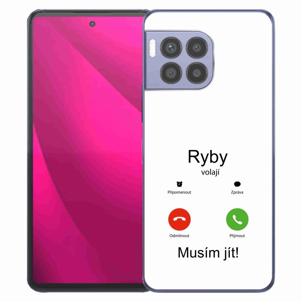 Zselés borító mmCase a T-Mobile T Phone 2 Pro készülékhez - halhívás fehér háttérrel