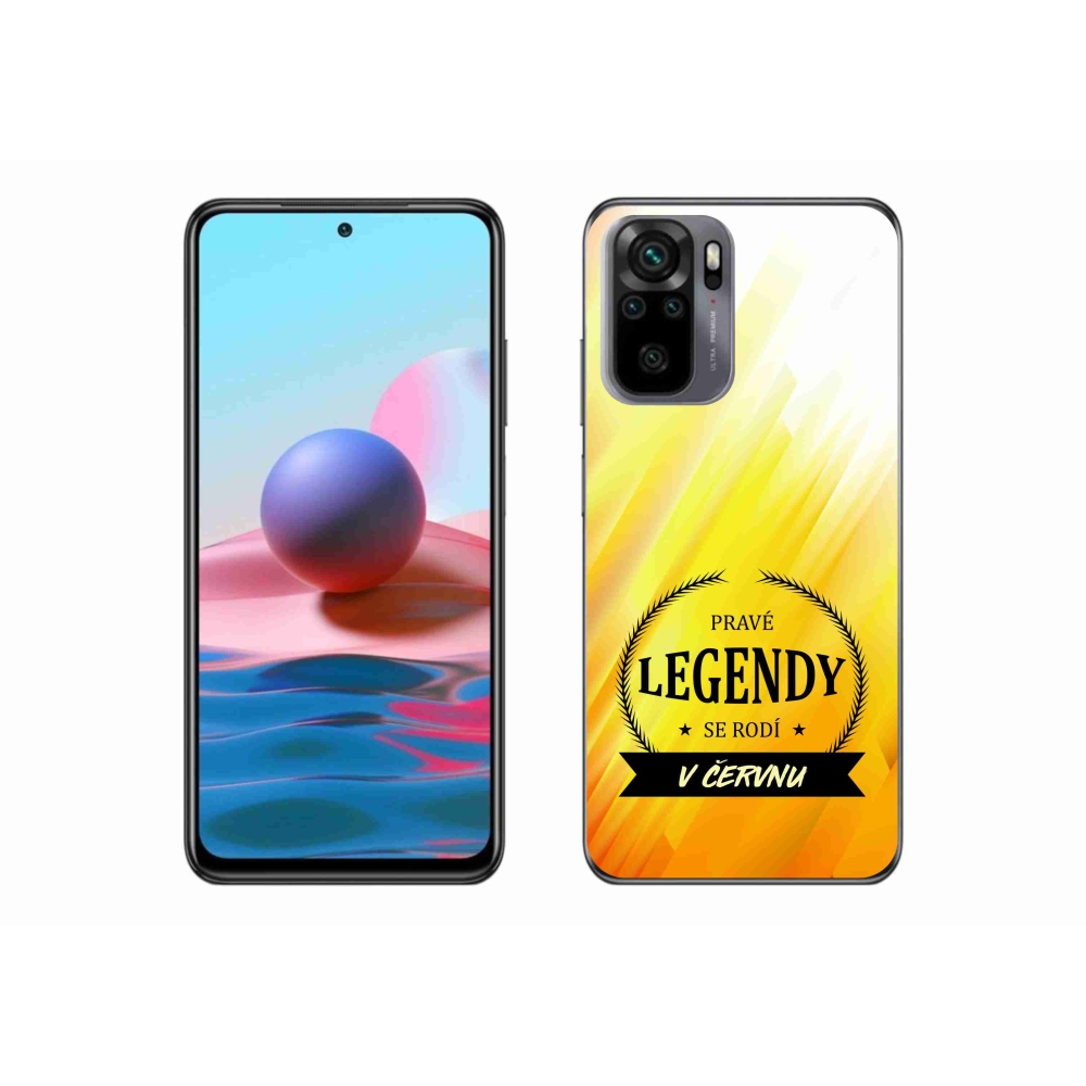Gél borítás mmCase a Xiaomi Redmi Note 10 4G - Legends in June sárga háttérrel