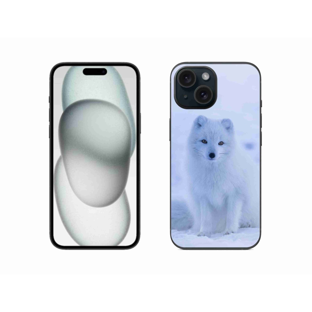 Zselés borítás mmCase iPhone 15 készülékhez - polár róka